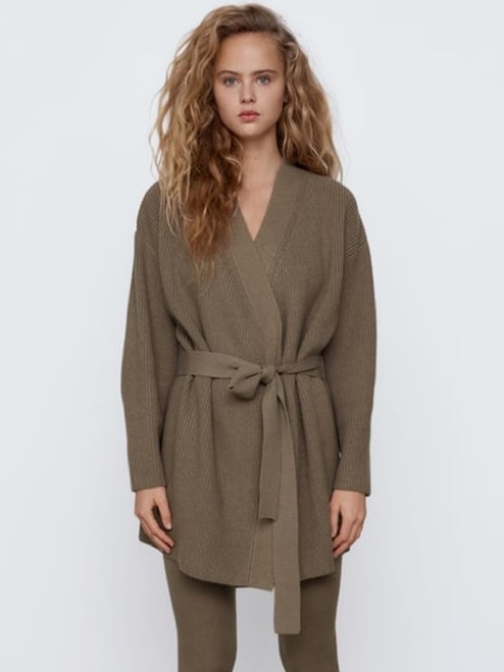 Zara Knit Wrap Top | Size M